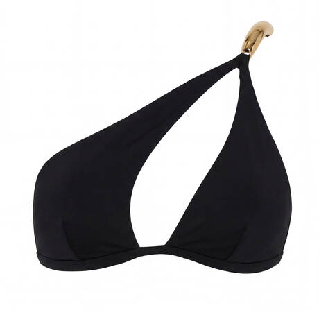LIVY One shoulder bralette bikini top Victoria Bay Black