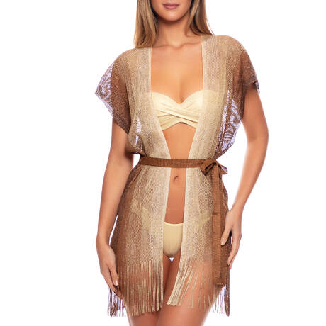 Ensemble 3 pièces LULI FAMA Beachwear Multi Brown