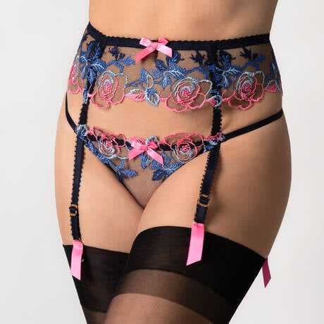agent provocateur garter belt Litzia Suspender in Black main image 0