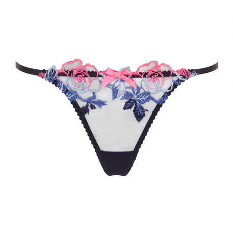 AGENT PROVOCATEUR Thong Callypso Blue&Multi