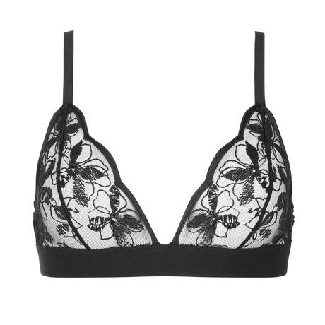 HUIT Triangle bra Lettre d'Amour Black