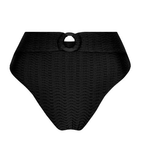 ANTIGEL High-waisted bikini bottom La Zigzag Black