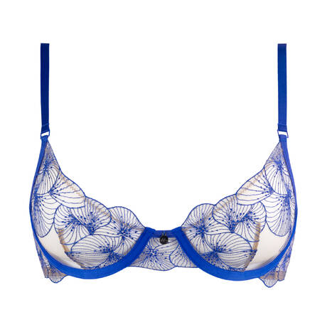 ATELIER AMOUR Demi-cup bra Menu Plaisir x Glamuse Azur