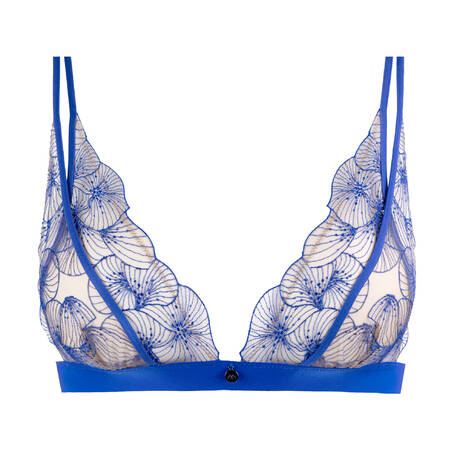 ATELIER AMOUR Convertible open-cup triangle bra Menu Plaisir x Glamuse Azur