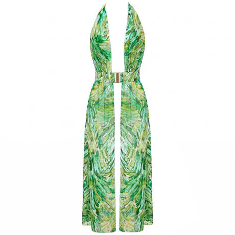 SORAYA Caftan long de plage Darling Rio Imprimé Rio