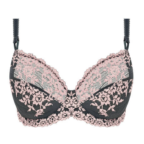WACOAL Soutien-gorge emboitant en dentelle Embrace Lace Dark Slate/Cloud Pink