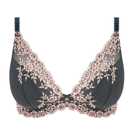 WACOAL Padded triangle bra lace Embrace Lace Dark Slate/Cloud Pink