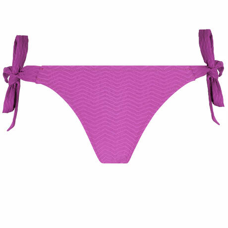 ANTIGEL Tie side bikini bottom La Zigzag Mauve