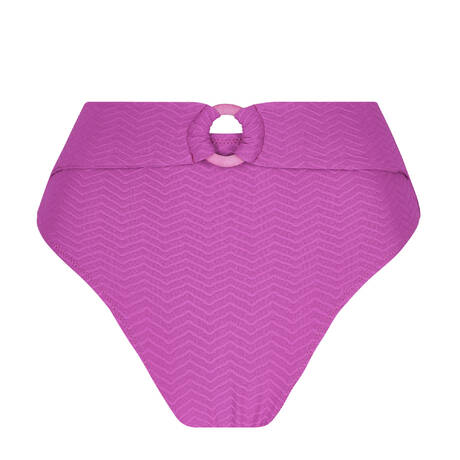 ANTIGEL High-waisted bikini bottom La Zigzag Mauve