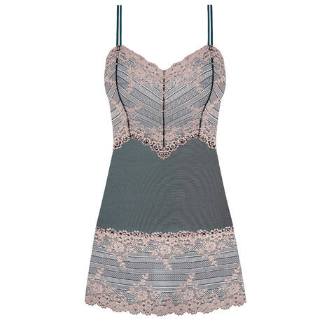 WACOAL Babydoll Embrace Lace Dark Slate/Cloud Pink