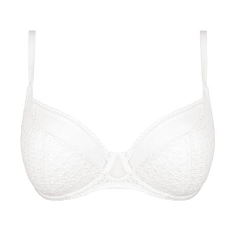 MAISON LEJABY Lace Demi-cup bra Memories White