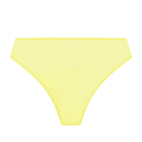 MAISON CLOSE String mit hoher Taille Double Sens Jaune