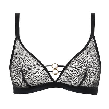 CHANTELLE X Lace Wireless bra Pearl Black