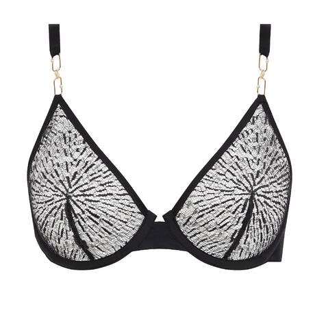 CHANTELLE X Triangel-BH aus Spitze Pearl Schwarz