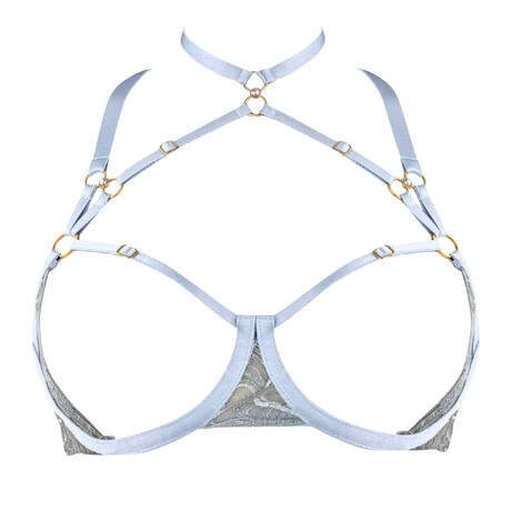 BORDELLE Ouvert bra Pearl Dusty Blue