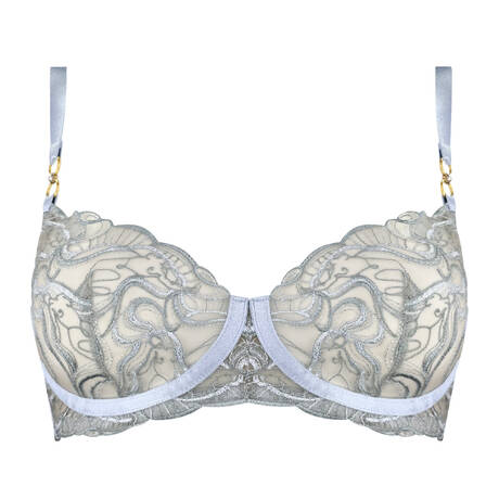 BORDELLE Balconette bra Pearl Dusty Blue