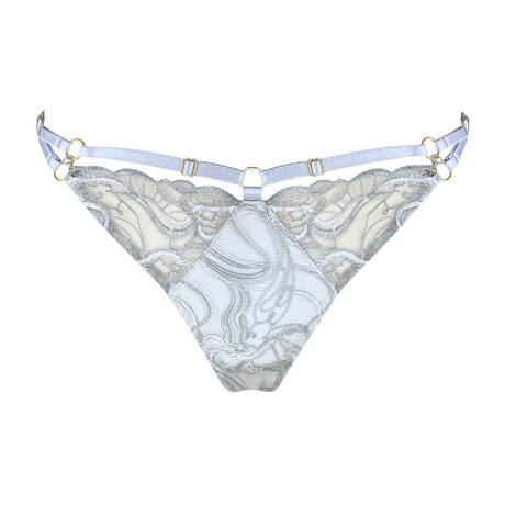 BORDELLE G-String Pearl Dusty Blue