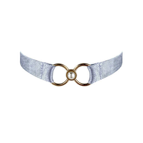 BORDELLE Choker Pearl Dusty Blue