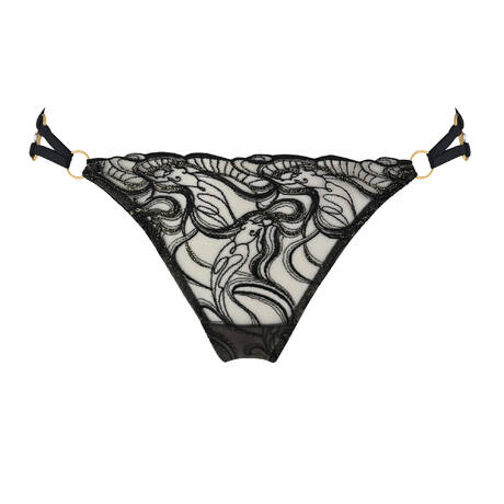 BORDELLE Ouvert-Slip Pearl Schwarz