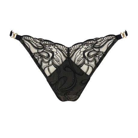 BORDELLE Slip Pearl Noir