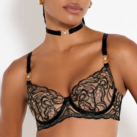 BORDELLE Balconette bra Pearl Black