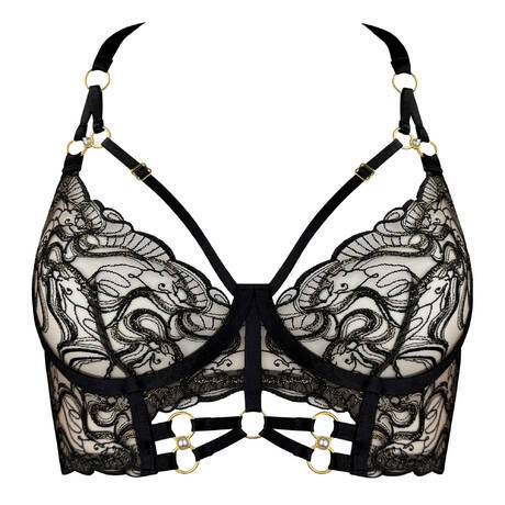 BORDELLE Bustier Pearl Black