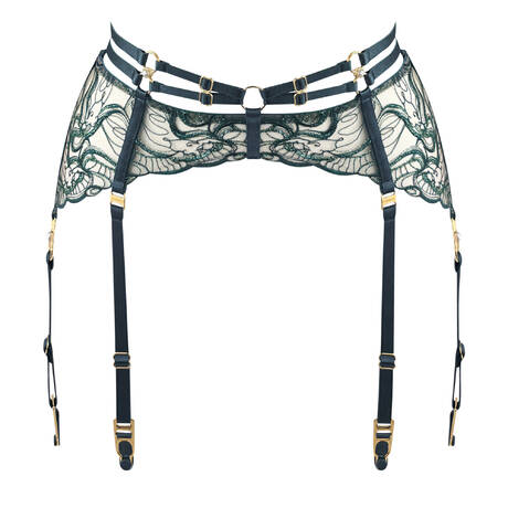 BORDELLE Garter belt Pearl Teal