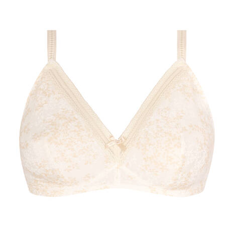 ANTIGEL Soutien-gorge sans armatures bonnets profonds Week-end Campagne Chanvre Nacré