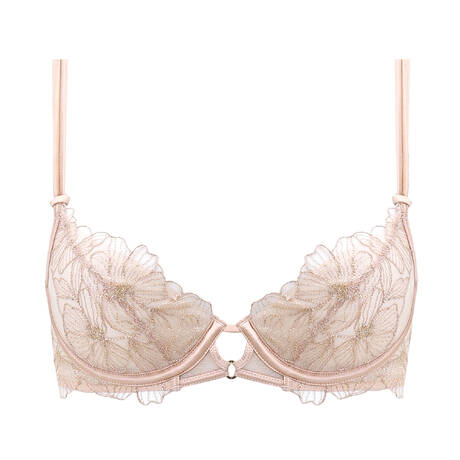 SHIKKOSA Demi-cup bra Honey Beige