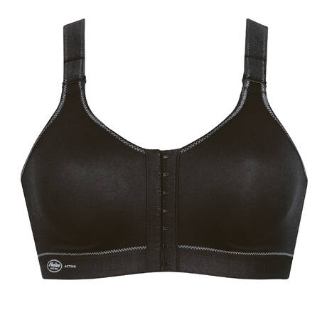 ANITA Sports bra with front opening Anita Active Black