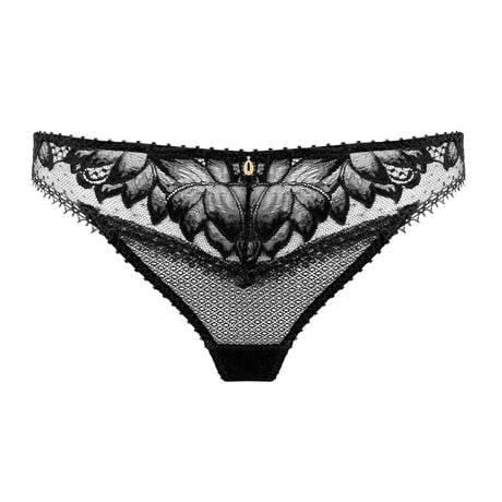 AUBADE Tanga en dentelle Flawless Love Noir