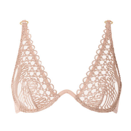 AUBADE Mono-underwire triangle bra Éloge du Désir Misty Blush