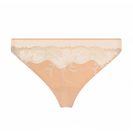 LISE CHARMEL Tanga en soie Splendeur Soie Splendeur Pêche