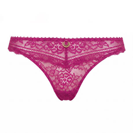 AUBADE Slip italien en dentelle Ivresse Baroque Pink Muse