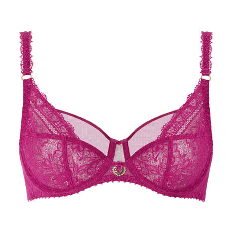 AUBADE Lace Full-cup bra Ivresse Baroque Pink Muse