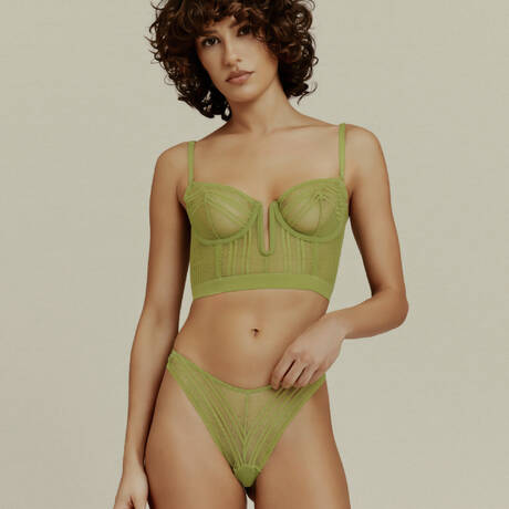 Ensemble 2 pièces LIVY Glitch Bright Green