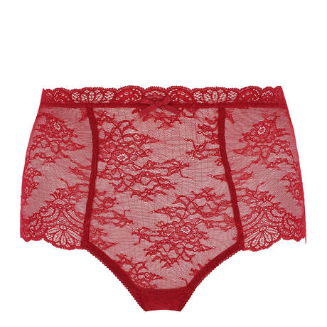 AUBADE Lace High-waisted panty Danse des Sens Irrésistible Red