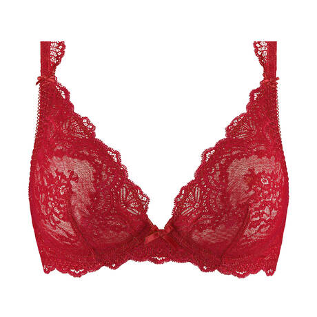 AUBADE Lace triangle bra Danse des Sens Irresistible Red