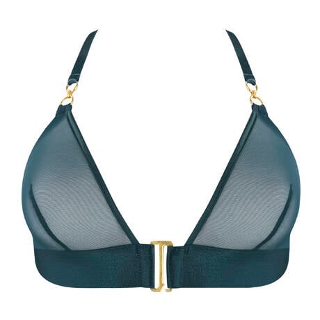 BORDELLE Soutien-gorge triangle ouverture frontale Zenna Teal