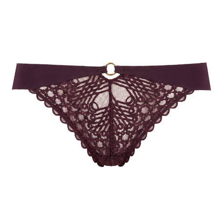 AUBADE Slip brésilien Éloge du Désir Deep Berry