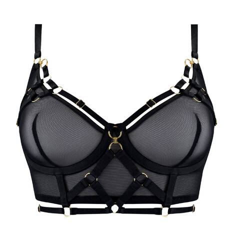 BORDELLE Soutien-gorge bustier Zenna Noir