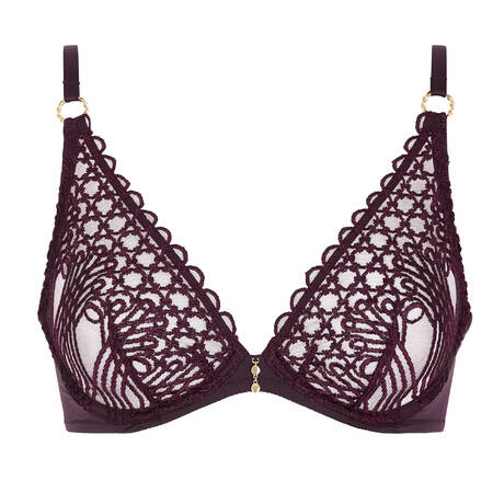 AUBADE Soutien-gorge triangle Éloge du Désir Deep Berry