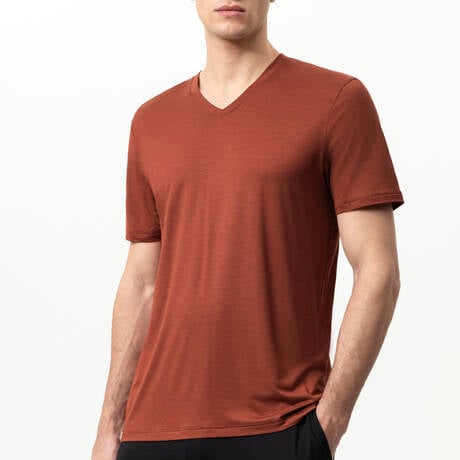 MEY T-shirt homme en modal Selection Red Pepper