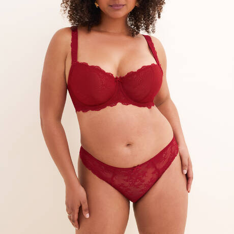 2 pieces set AUBADE Danse des Sens Irrésistible Red