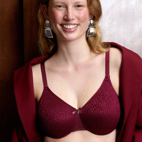 CHANTELLE Lace Minimizer bra C Magnifique Raspberry