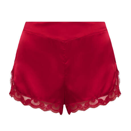 SIMONE PÉRÈLE Pajama shorts silk Love Me Rouge Opéra