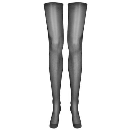 MAISON CLOSE 20 denier Silky nylon stockings Les Coquetteries Black
