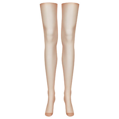 MAISON CLOSE 20 denier Backseam stockings Les Coquetteries Nude/White