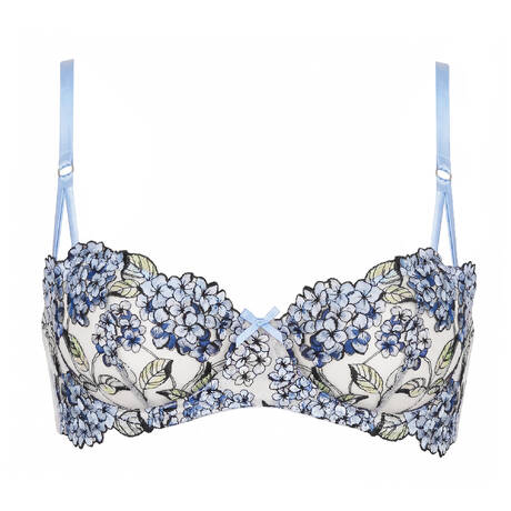 FLEUR DU MAL Halbschalen-BH Hydrangea Petal Blue