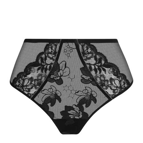 LISE CHARMEL Culotte haute séduction Cuir Couture Noir Argent